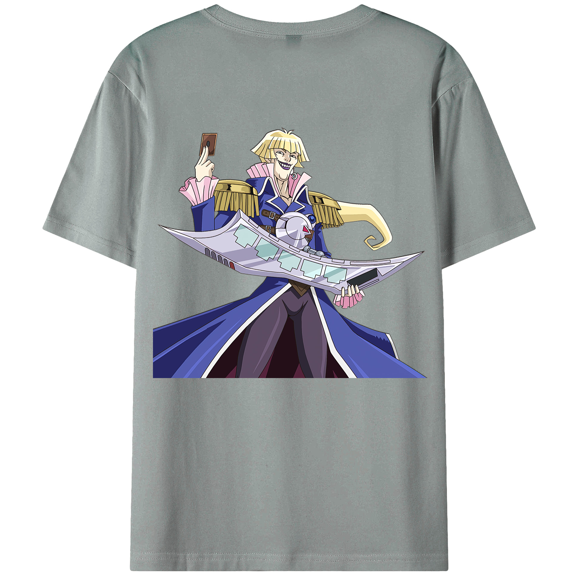 （画像用） 遊☆戯☆王 Yu-Gi-Oh! 綿100％ メンズ半袖Tシャツ（バックプリント） 通気性